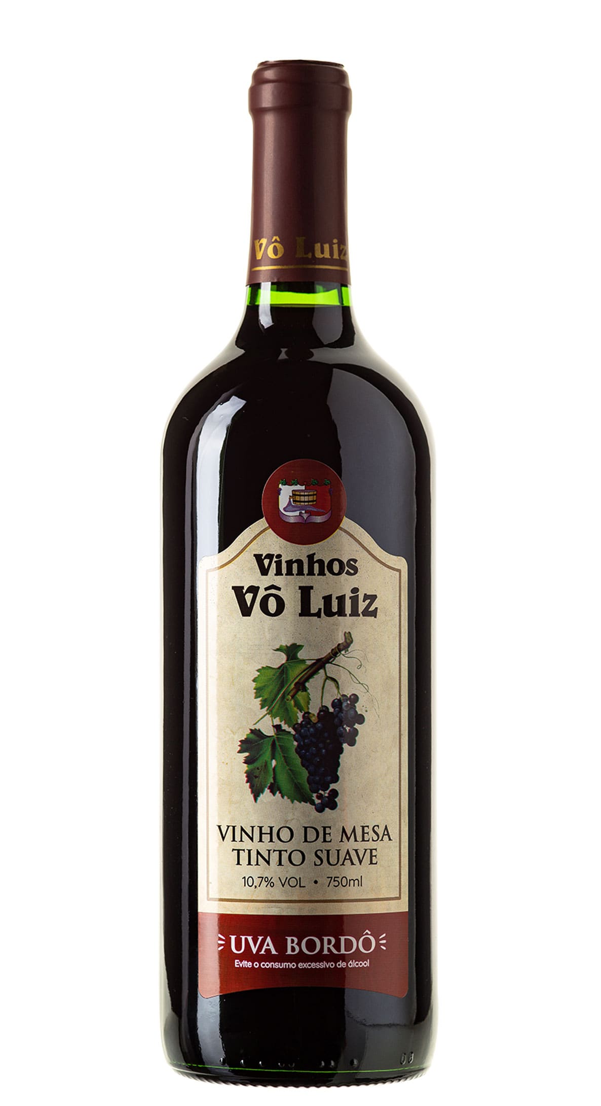 Vinho V Luiz Tinto De Mesa Suave Bord Ml Imigrantes Bebidas