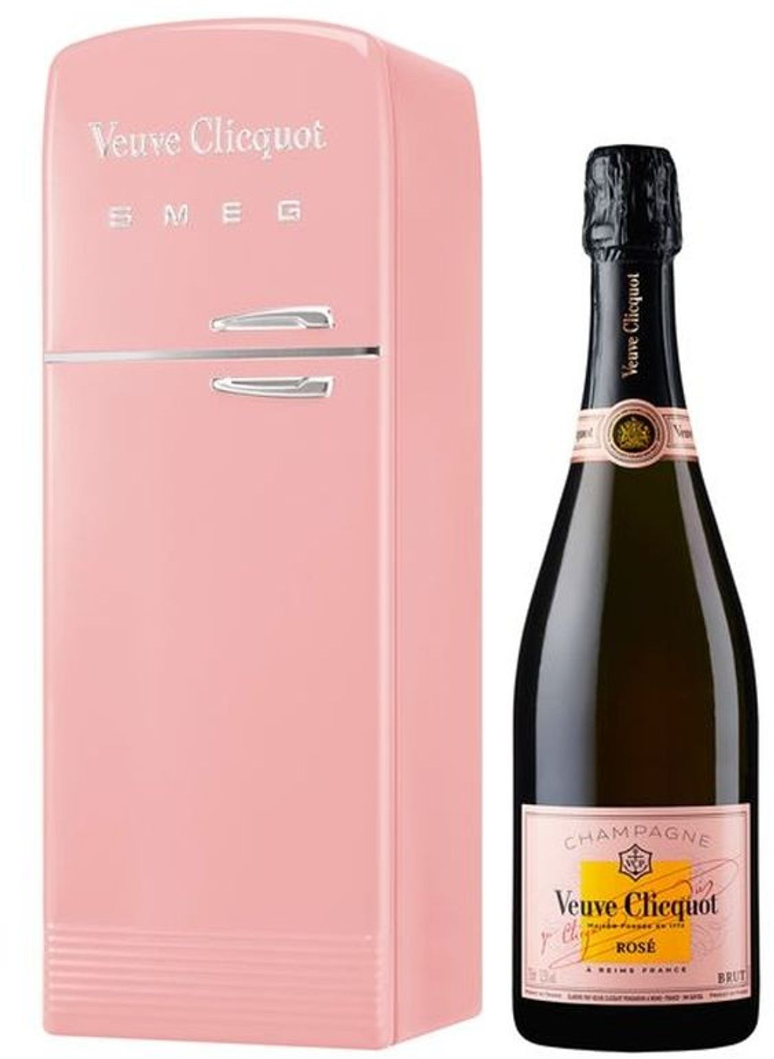 Champagne Veuve Clicquot Fridge X SMEG Rosé 750ml Imigrantes Bebidas