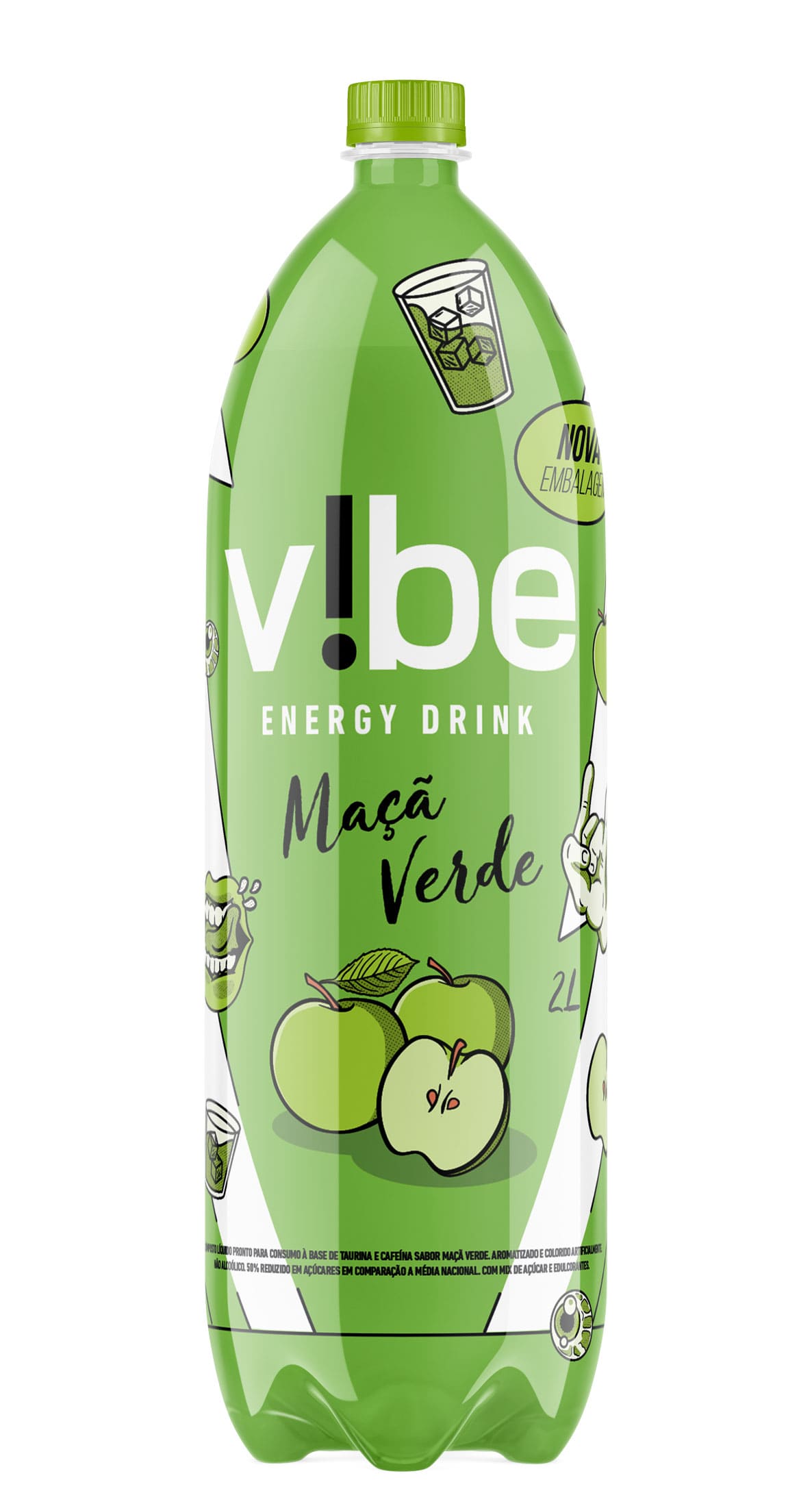 Energético Vibe Maça Verde 2L | Imigrantes Bebidas