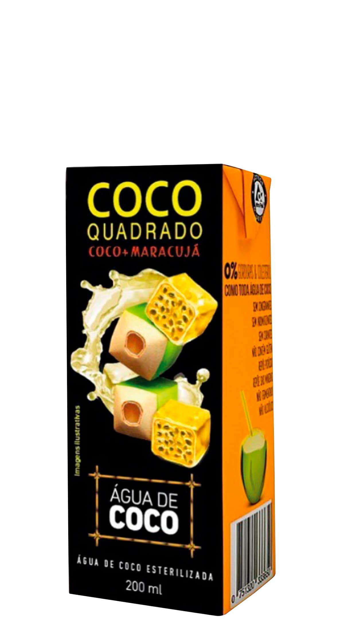 Água de Coco - Coco Quadrado 200ml Tradicional (Caixa com 27 unidades) -  FASTHE