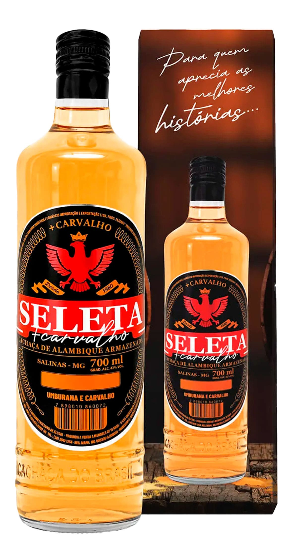 Cachaça Seleta + Carvalho 700ml