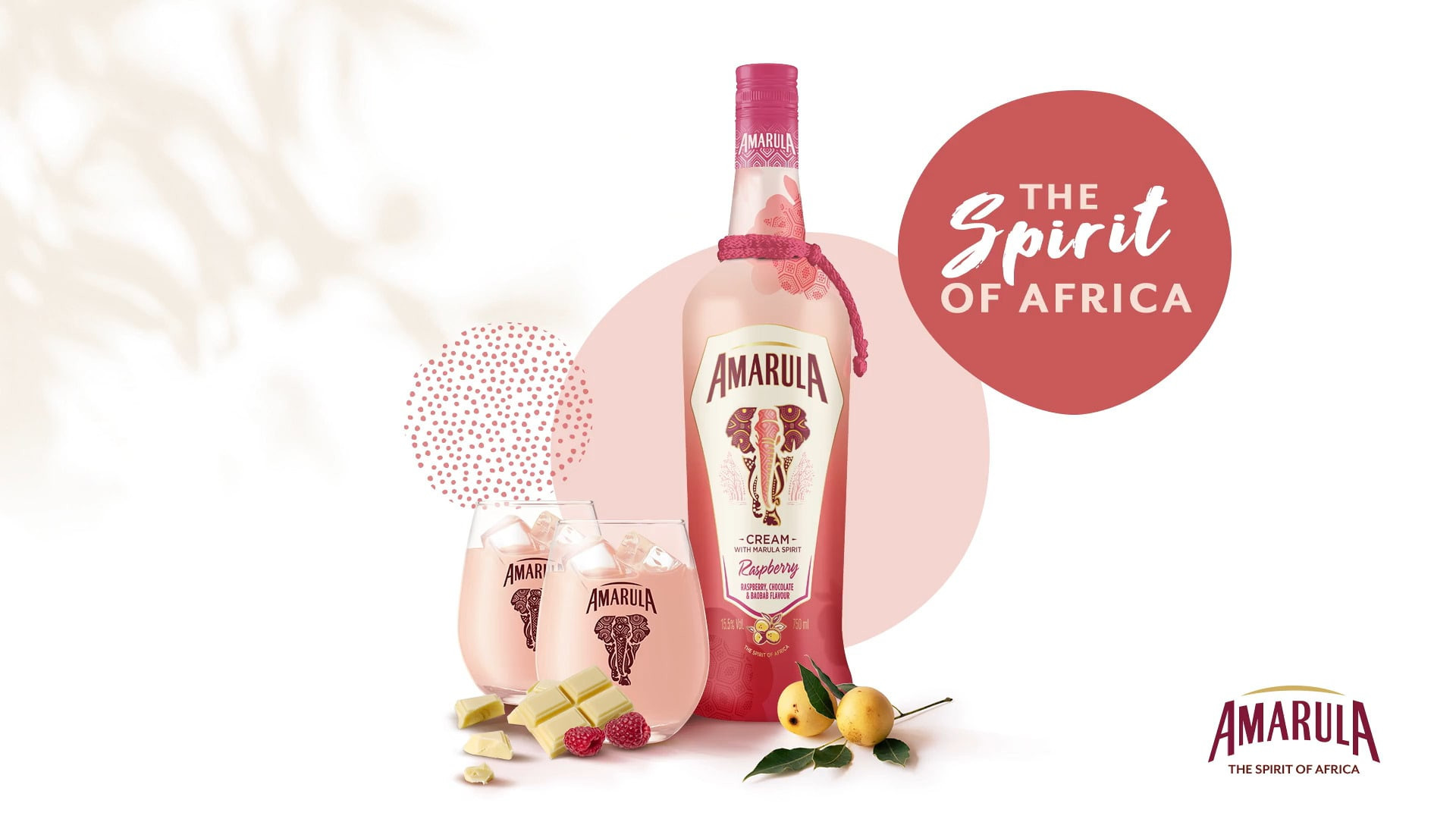 Licor Amarula & Chocolate Imigrantes 750ml Raspberry, Bebidas Baobab Flavour 