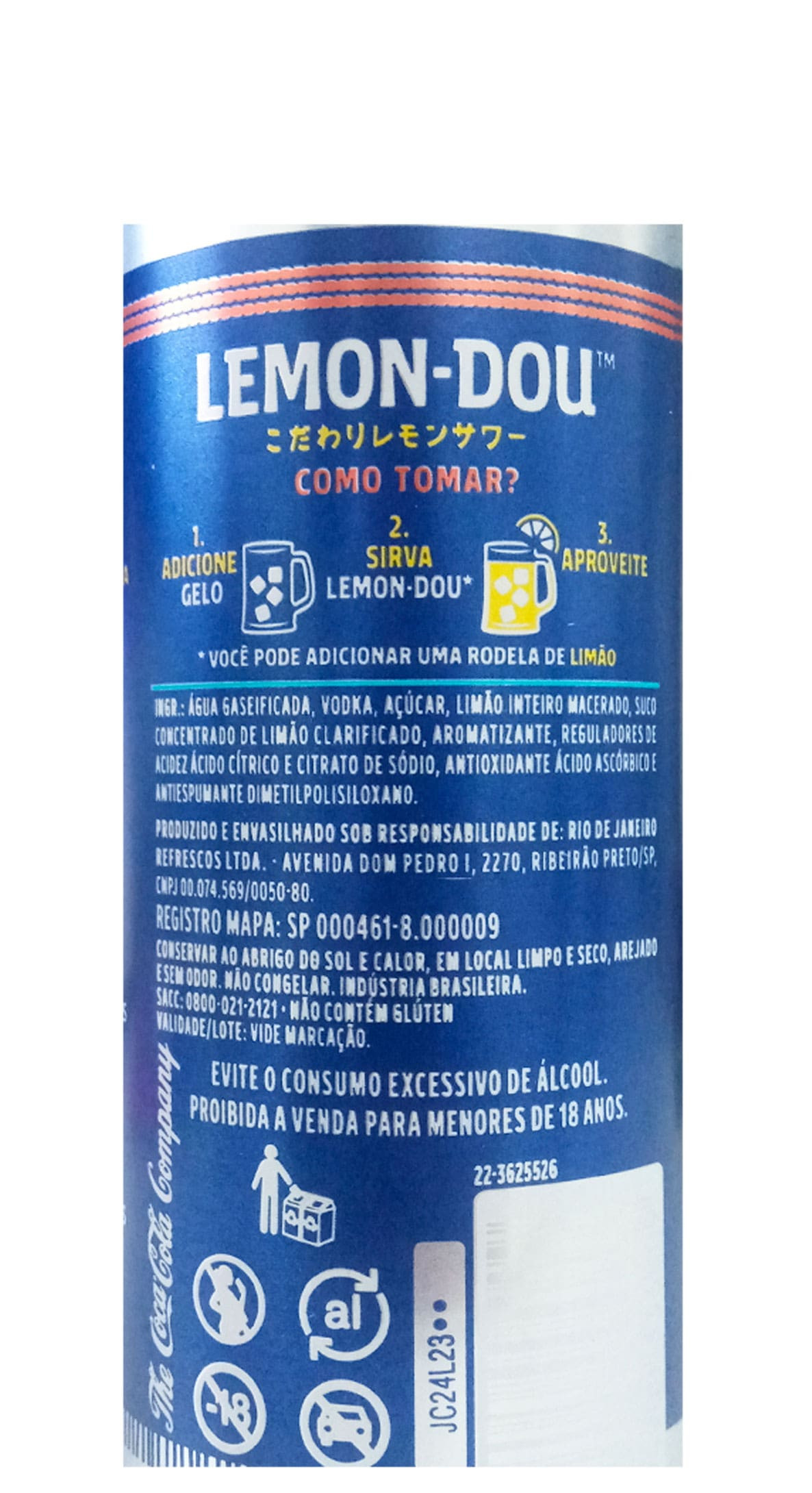 Bebida Mista Alcoólica Lemon-Dou Limão c/ Sal Lata 310ml - Prezunic